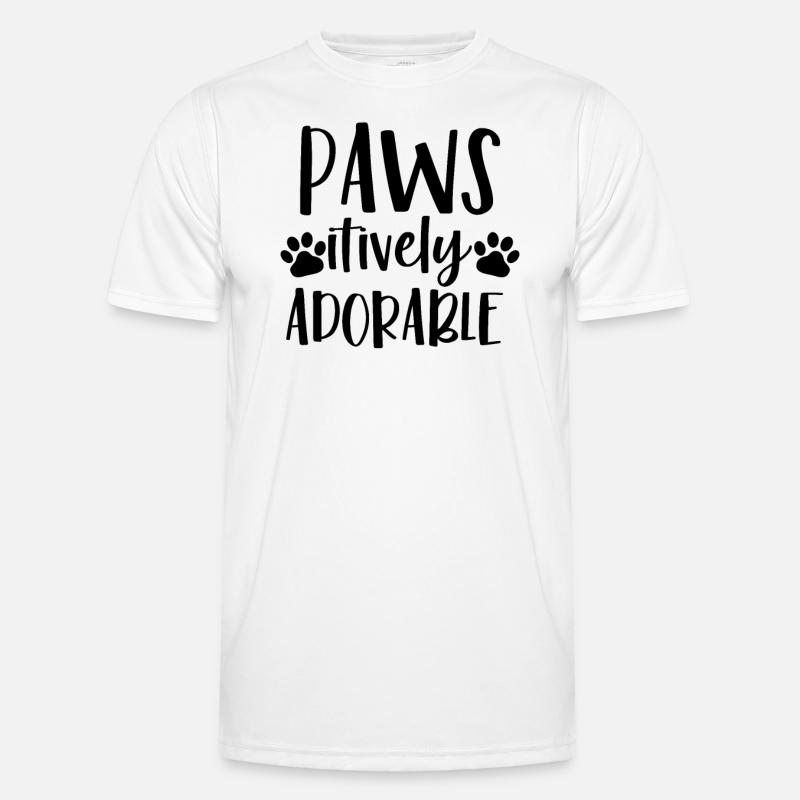 Pawsitively Admirable - Men's Functional T-Shirt - white