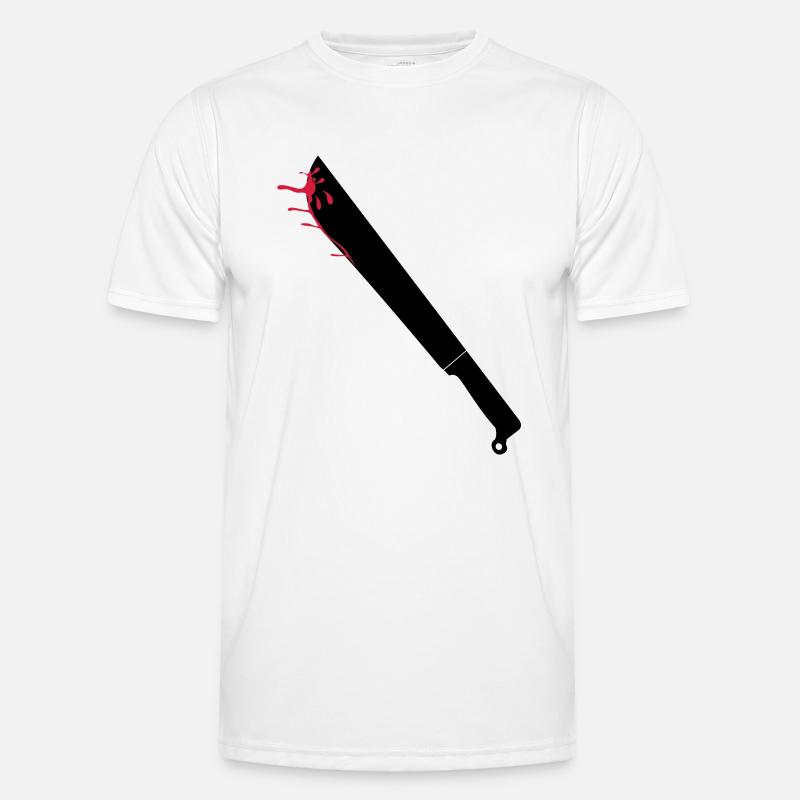 Machete - Männer Funktions-T-Shirt - Weiß
