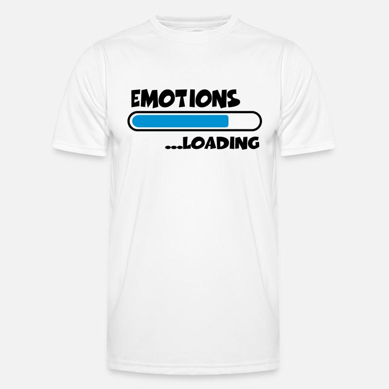 Emotions loading - Men's Functional T-Shirt - white