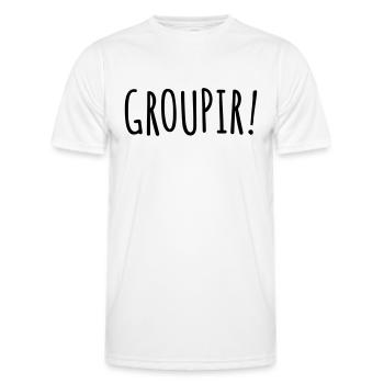 Groupir la 7ème compagnie - T-shirt sport Homme - blanc - Devant - AI Model Male 178 dark (178cm)