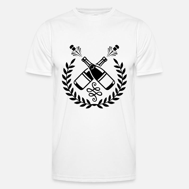 Wreath bottle Men's Functional T-Shirt