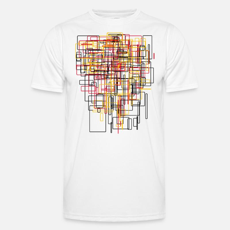 Abstrakte & Moderne Kunst - Architektur Muster Männer Funktions-T-Shirt