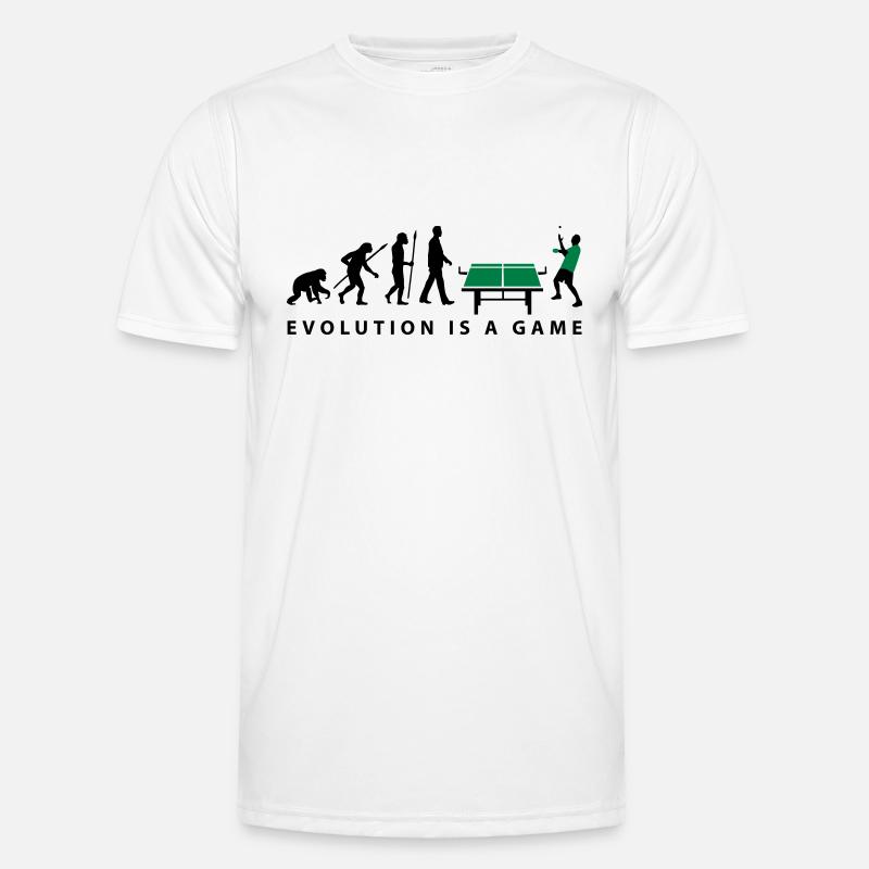 evolution_table_tennis_072012_c_2c - Männer Funktions-T-Shirt - Weiß