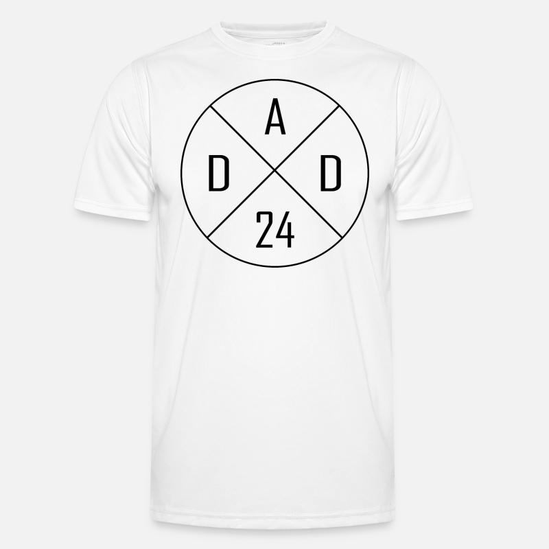 Dad 24 Circle Cross Design Men's Functional T-Shirt