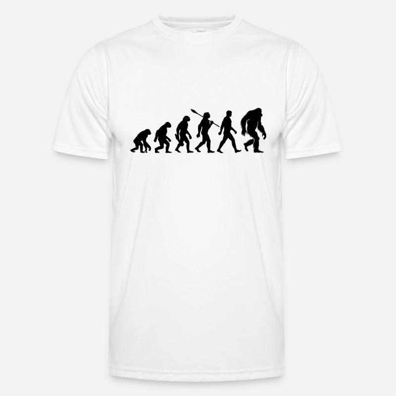 Evolution - Bigfoot - Yeti - Men's Functional T-Shirt - white