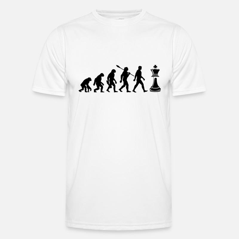 Evolution - Chess - Chess Players - Men's Functional T-Shirt - white