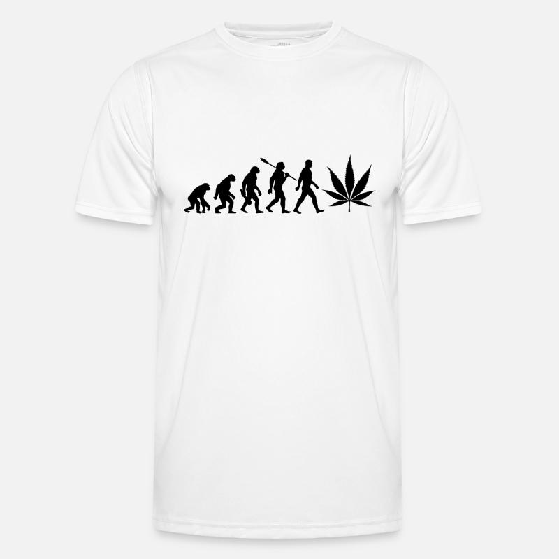 Evolution Cannabis - Hanf - Kiffen legal Männer Funktions-T-Shirt