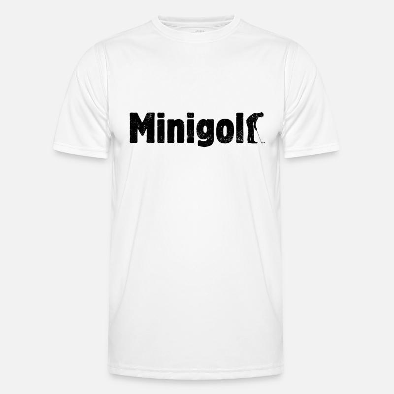 Minigolf - Miniatur Golf - Bahnengolf - Männer Funktions-T-Shirt - Weiß