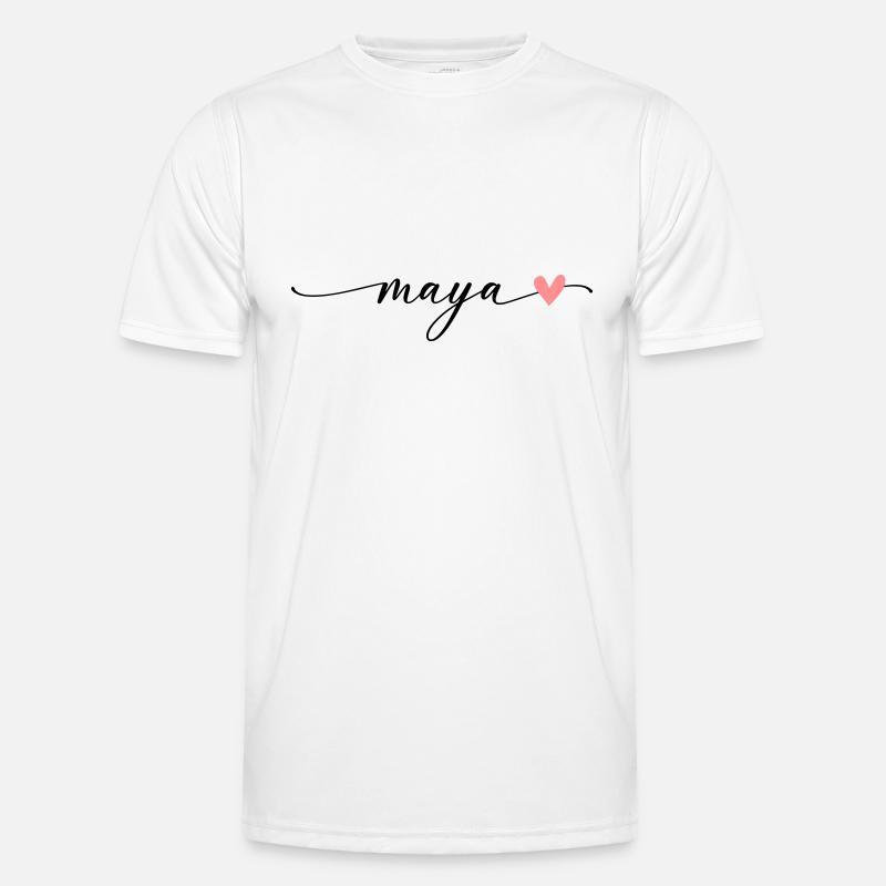 Script de calligraphie de nom maya T-shirt sport Homme