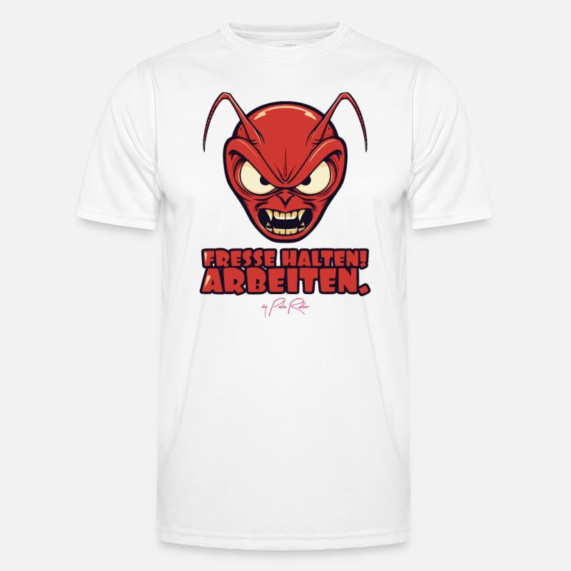 Shut up work, hardworking worker ant Men's Functional T-Shirt