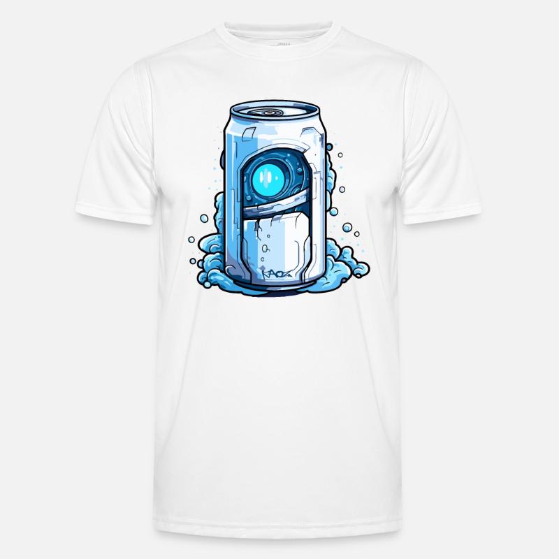 Robot Cyborg Beverage Can Men's Functional T-Shirt