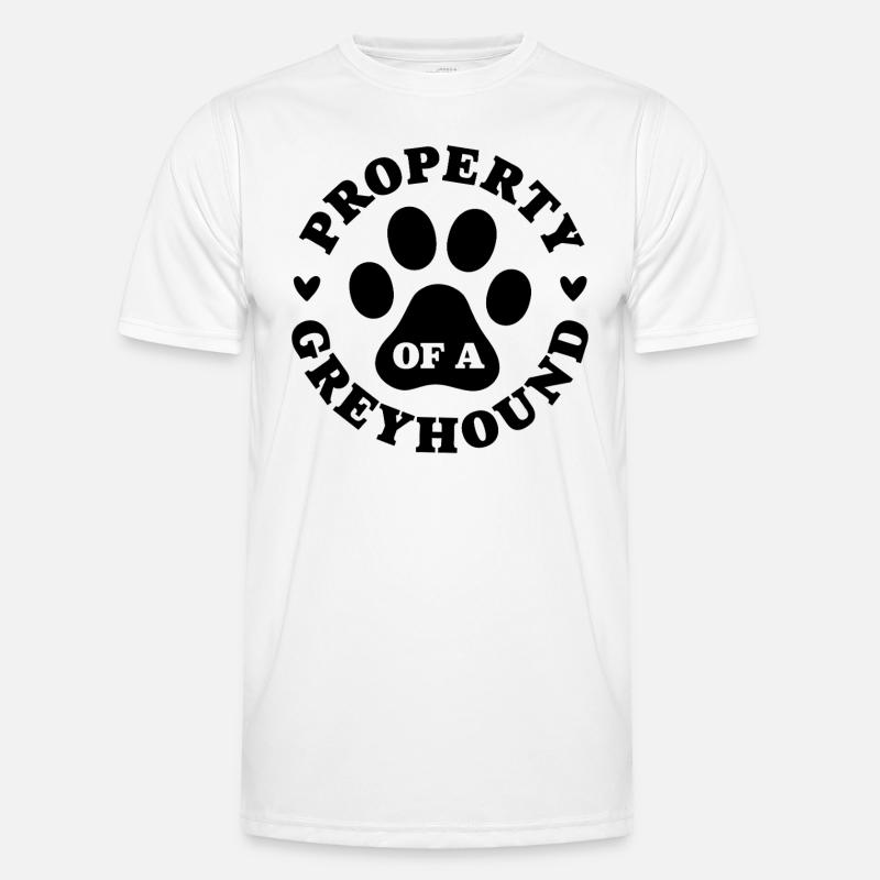 Propriété d’un lévrier T-shirt sport Homme