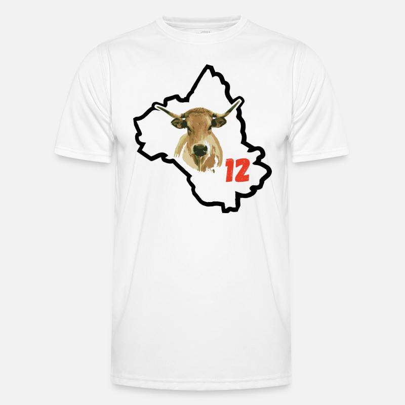 Aveyron in Frankreich Männer Funktions-T-Shirt