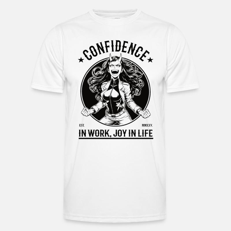 Selbstbewusstsein – Vertrauen & Freude Männer Funktions-T-Shirt