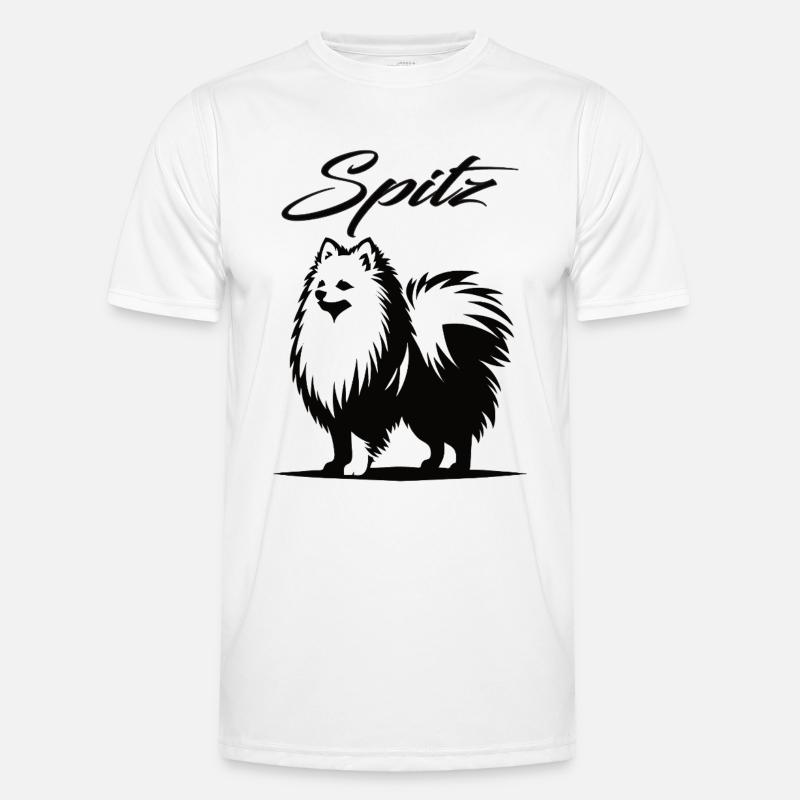 Spitz Design – The Charming Whirlwind - Men's Functional T-Shirt - white