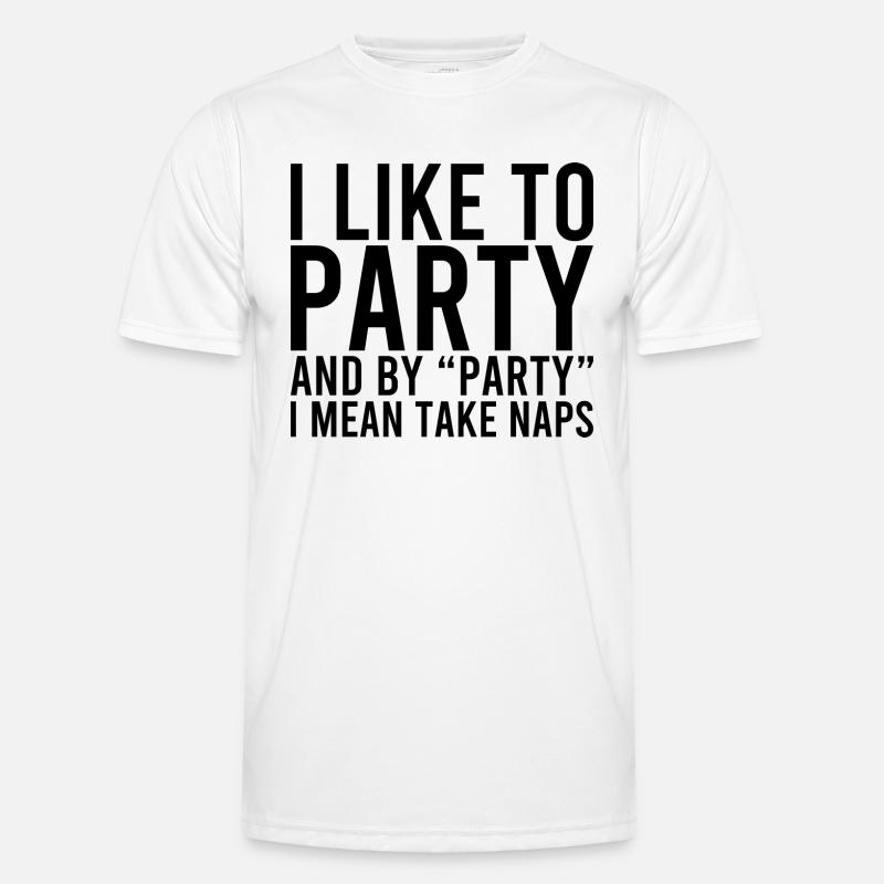 Ich feiere gerne Männer Funktions-T-Shirt