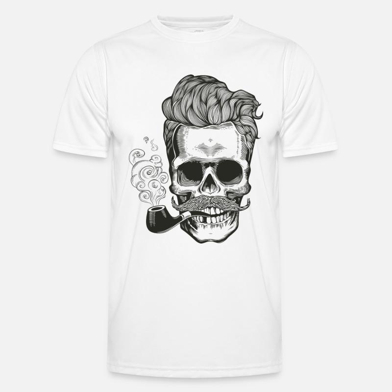 skull_pipe T-shirt sport Homme