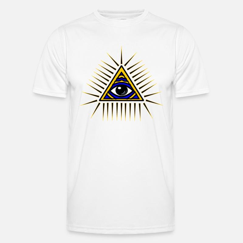 Illuminati Geschenk Idee Männer Funktions-T-Shirt