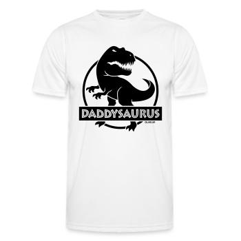 Daddysaurus (Bester Daddy / Papa / Vater / POS) - Männer Funktions-T-Shirt - Weiß - Vorne - AI Model Male 178 dark (178cm)