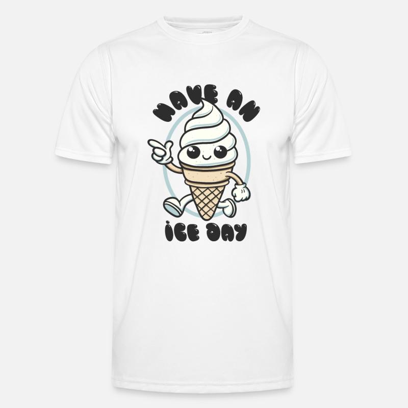 Have an Ice Day - Süßes Eiscreme Maskottchen Männer Funktions-T-Shirt
