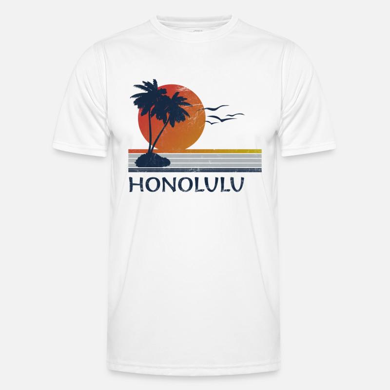 HONOLULU - Men's Functional T-Shirt - white