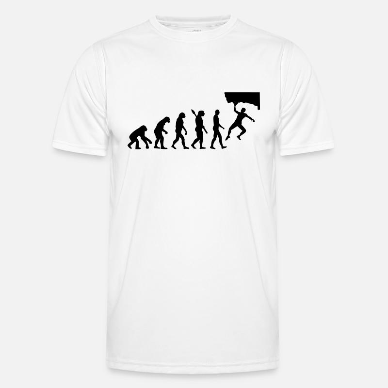 Evolution Bouldering - Men's Functional T-Shirt - white