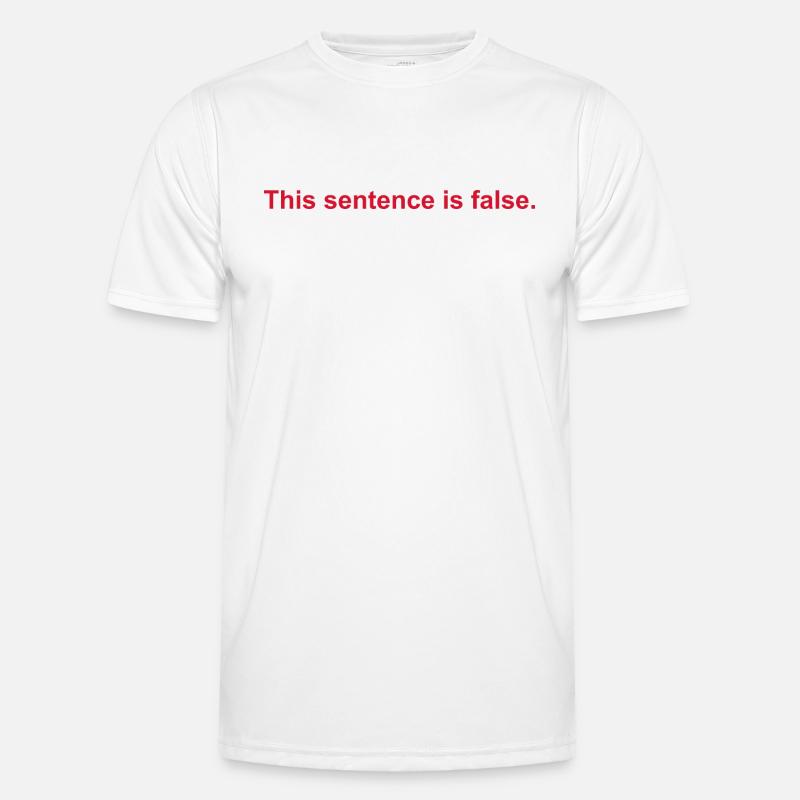 This Sentence Is False - Men's Functional T-Shirt - white