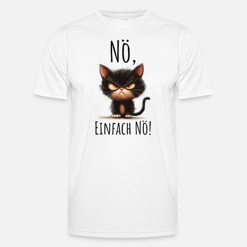 Nö Statement einfach Nein Männer Funktions-T-Shirt