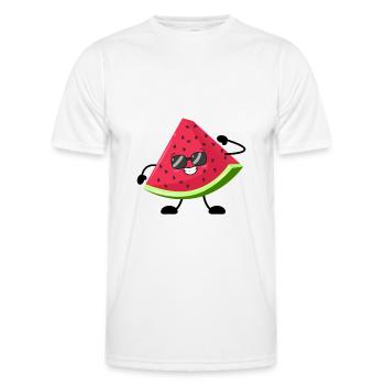 Watermelon - Men's Functional T-Shirt - white - Front - AI Model Male 178 dark (178cm)