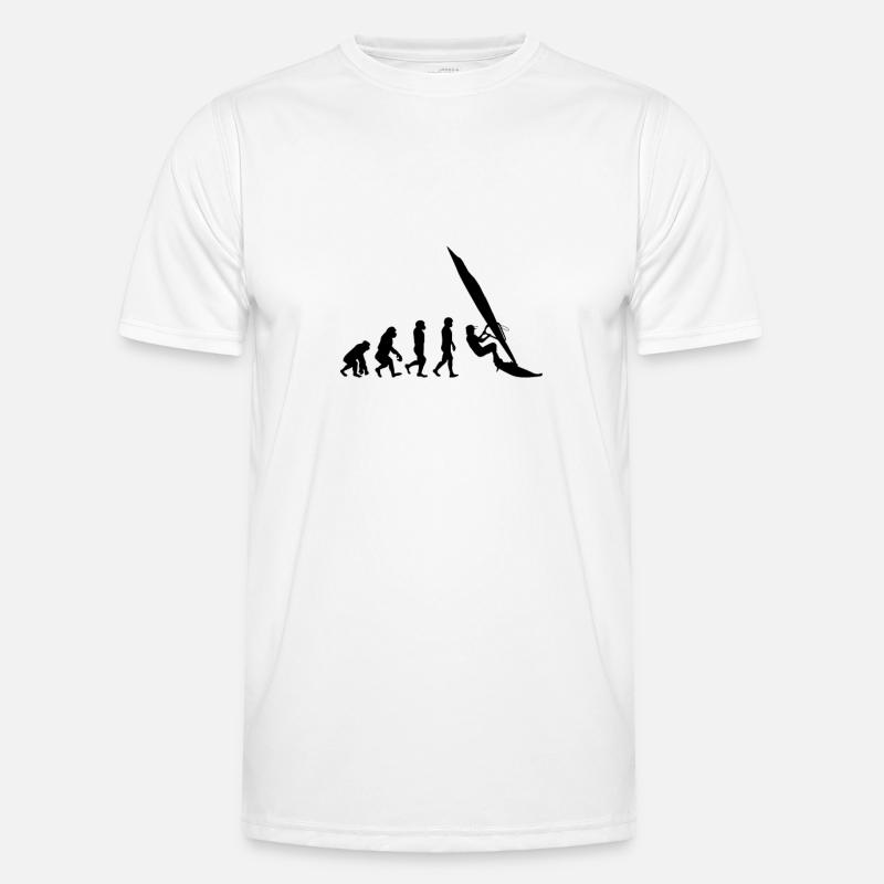Windsurfing Evolution Wind Surfer Männer Funktions-T-Shirt
