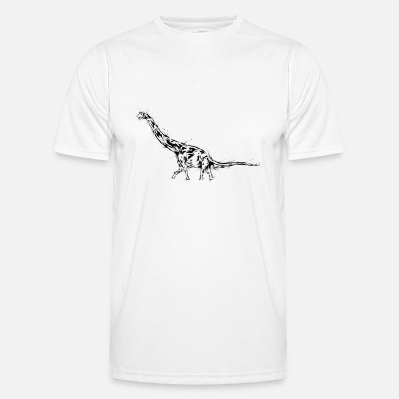 Brachiosaurus Dinosaurs - Men's Functional T-Shirt - white