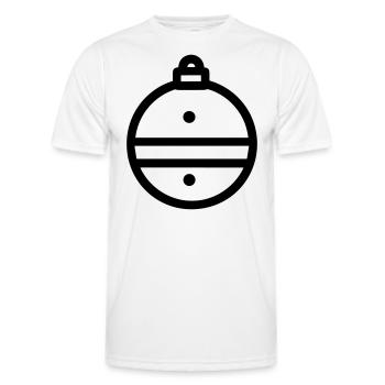 Boule de Noël - T-shirt sport Homme - blanc - Devant - AI Model Male 178 dark (178cm)