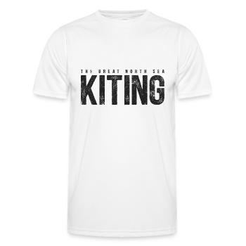 KITING NORDSEE KITER SURFER KITESURFING SYLT MOTIV - Men's Functional T-Shirt - white - Front - AI Model Male 178 dark (178cm)