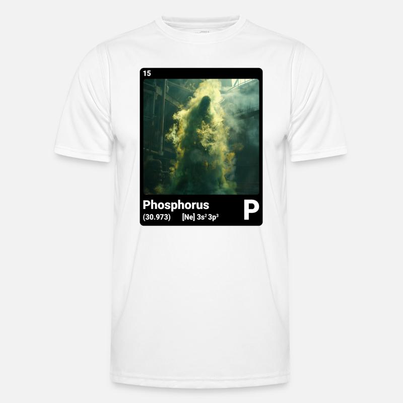 Periodic table element phosphorus (P) 015 Men's Functional T-Shirt