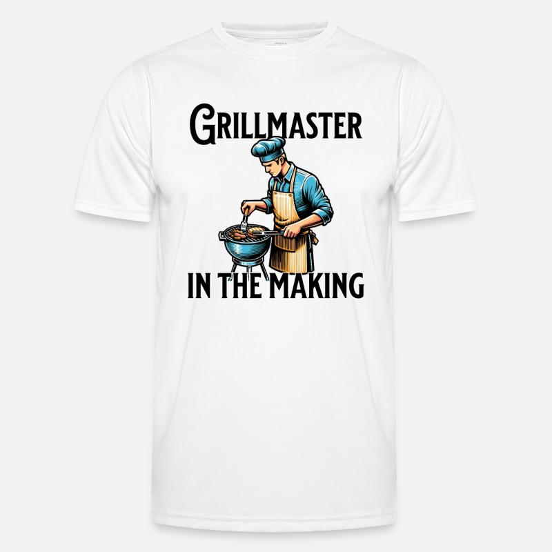 Grillmaster In The Making - Men's Functional T-Shirt - white