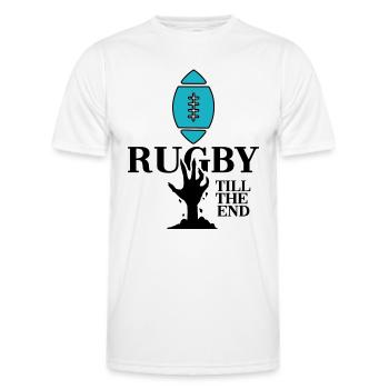 rugby rugbyspieler rugby-club - Männer Funktions-T-Shirt - Weiß - Vorne - AI Model Male 178 dark (178cm)
