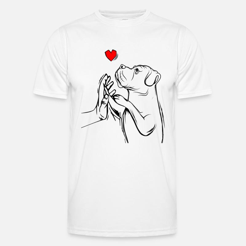 Cane Corso - Männer Funktions-T-Shirt - Weiß