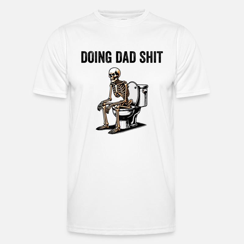 Doing Dad Shit - Men's Functional T-Shirt - white