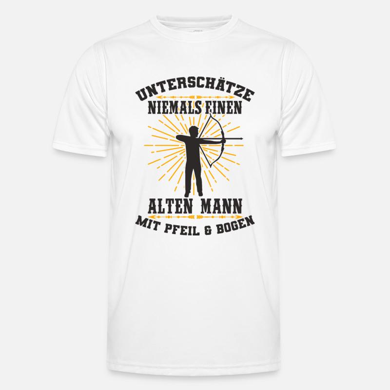 Bogenschießen Männer Funktions-T-Shirt