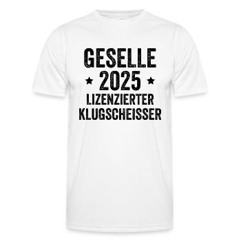Journeyman 2025 Licensed Smartass - Men's Functional T-Shirt - white - Front - AI Model Male 178 dark (178cm)