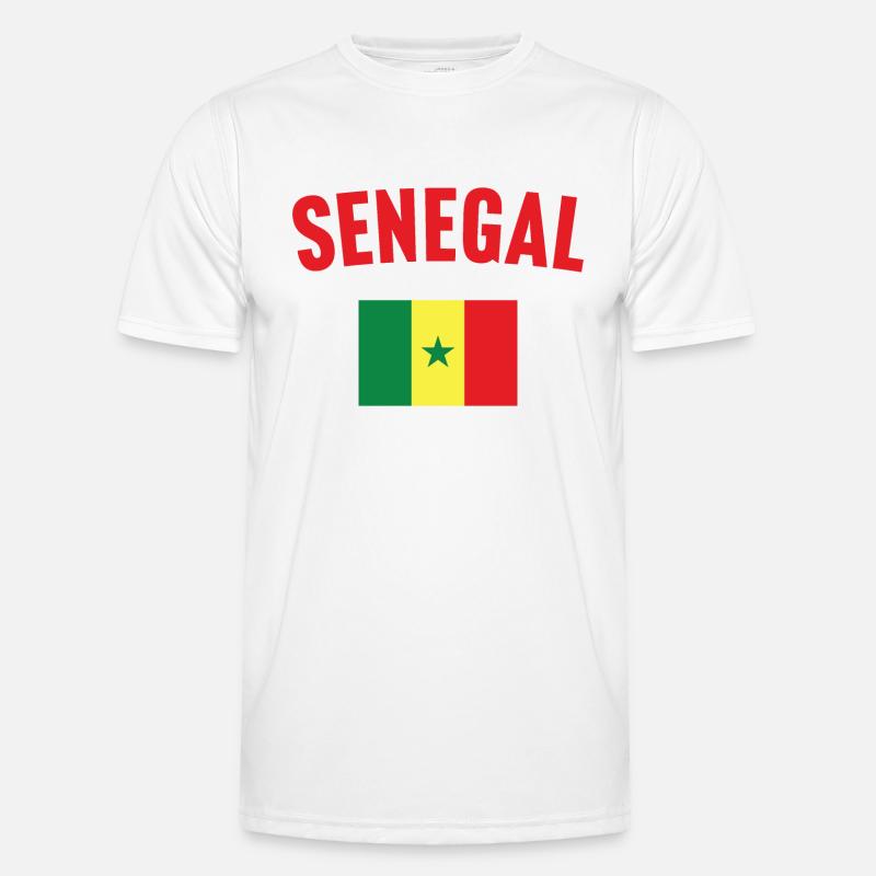Drapeau du Sénégal T-shirt sport Homme