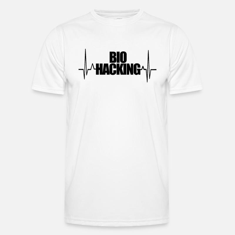 Biohacking - Herzschlag Männer Funktions-T-Shirt