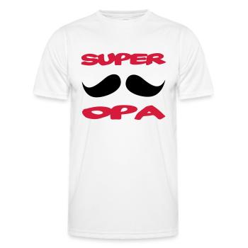 Super opa 111 - T-shirt sport Homme - blanc - Devant - AI Model Male 178 dark (178cm)