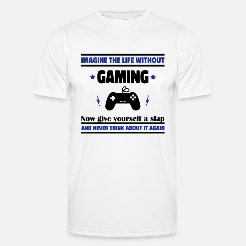 Stell dir ein Leben ohne Videospiele vor: unmöglic Männer Funktions-T-Shirt