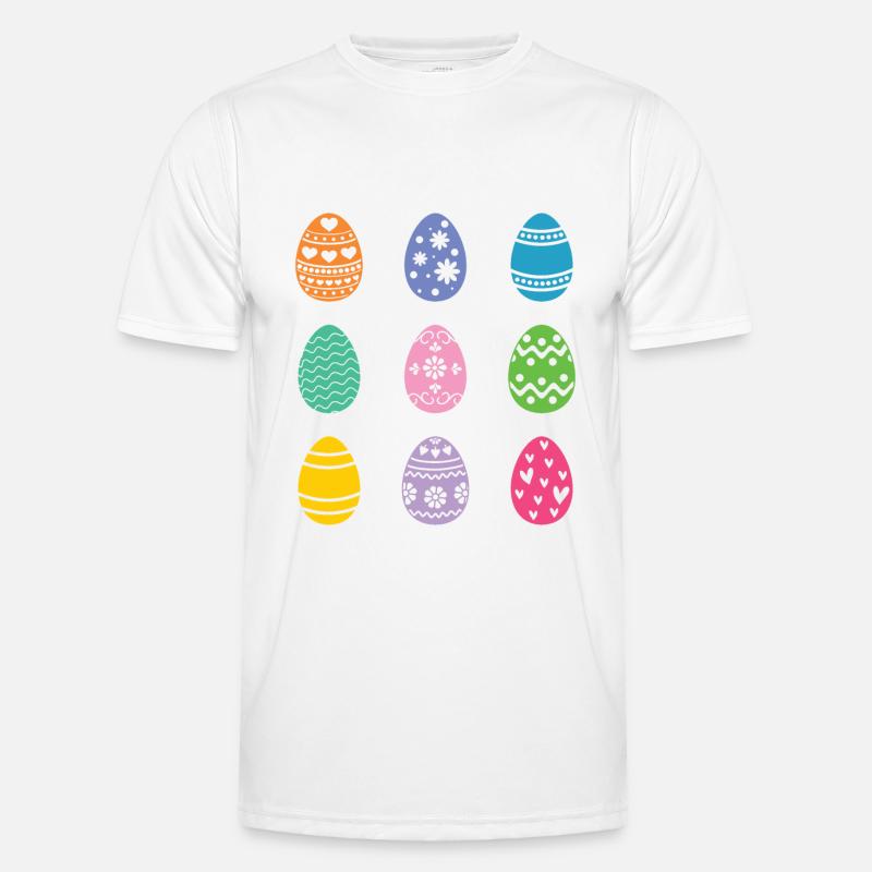 Easter Eggs - Men's Functional T-Shirt - white