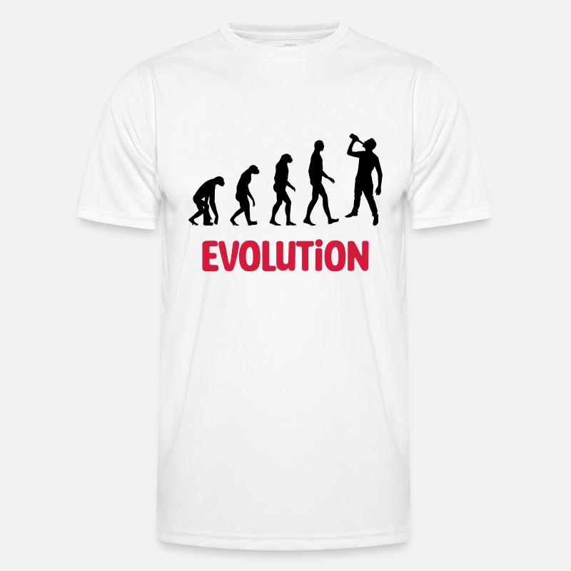 Evolution : Alcohol / Alcoholic / Humor Men's Functional T-Shirt