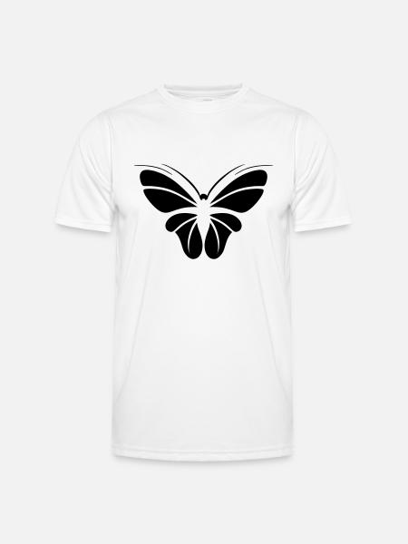 papillon - T-shirt sport Homme - blanc