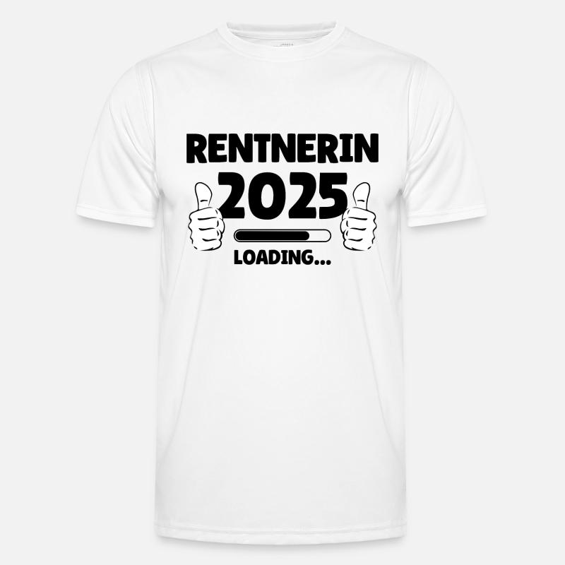Rentnerin 2025 Loading Männer Funktions-T-Shirt