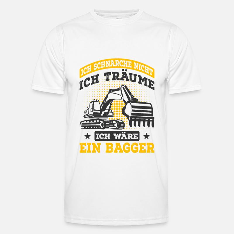 Baggerfahrer Männer Funktions-T-Shirt