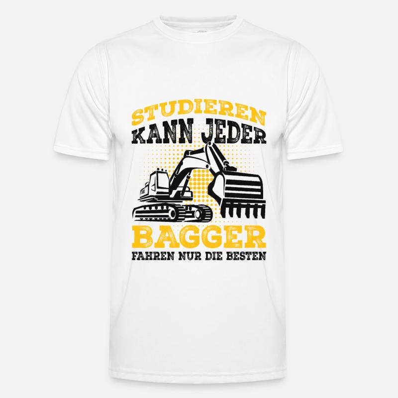 Baggerfahrer Männer Funktions-T-Shirt